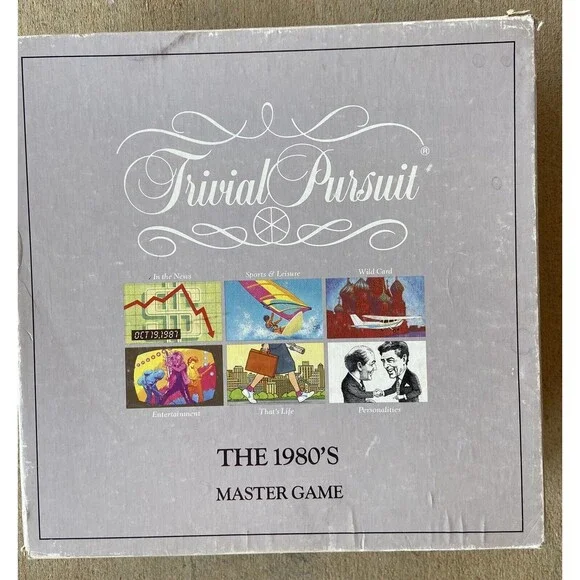 Board Game Parkers Brother Trivial Pursuit The 1980s Master Trivia Complete - Picture 2 of 7